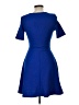 Unbranded Solid Blue Cocktail Dress Size L - photo 2