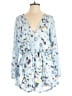 Assorted Brands Blue Long Sleeve Blouse Size M - photo 1