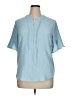 Blooming Jelly Blue Short Sleeve Blouse Size XL - photo 1