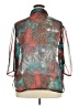 Koret 100% Polyester Print Teal 3/4 Sleeve Blouse Size 18 (petite) - photo 2