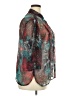 Koret 100% Polyester Print Teal 3/4 Sleeve Blouse Size 18 (petite) - photo 4