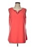 Susan Graver Orange Sleeveless Blouse Size L - photo 1