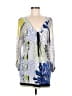 Analili Blue 3/4 Sleeve Blouse Size M - photo 1