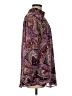 Chico's 100% Polyester Paisley Purple Long Sleeve Blouse Size Med (1) - photo 4