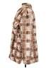 Hutch 100% Polyester Plaid Brown Coat Size L - photo 5