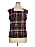 Evan Picone Burgundy Sleeveless Blouse Size XL - photo 1