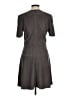Fate Solid Gray Casual Dress Size M - photo 2