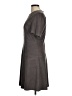 Fate Solid Gray Casual Dress Size M - photo 5