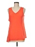 Lyssé 100% Polyester Orange Sleeveless T-Shirt Size M - photo 1