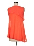 Lyssé 100% Polyester Orange Sleeveless T-Shirt Size M - photo 2