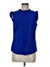 Allegra K 100% Polyester Blue Sleeveless Blouse Size M - photo 1
