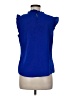 Allegra K 100% Polyester Blue Sleeveless Blouse Size M - photo 2