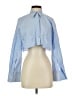 Zara Blue Long Sleeve Blouse Size S - photo 1