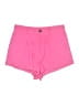 Shein 100% Polyester Solid Pink Shorts Size 6 - photo 1