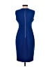 Calvin Klein Solid Blue Cocktail Dress Size 4 - photo 2