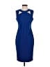 Calvin Klein Solid Blue Cocktail Dress Size 4 - photo 1