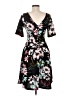 Assorted Brands 100% Polyester Print Black Casual Dress Size M - photo 2