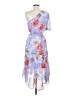 Julia Jordan 100% Polyester Floral Blue Cocktail Dress Size 6 - photo 2