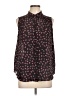 Elle 100% Polyester Floral Black Sleeveless Blouse Size L - photo 1