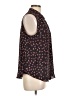 Elle 100% Polyester Floral Black Sleeveless Blouse Size L - photo 4