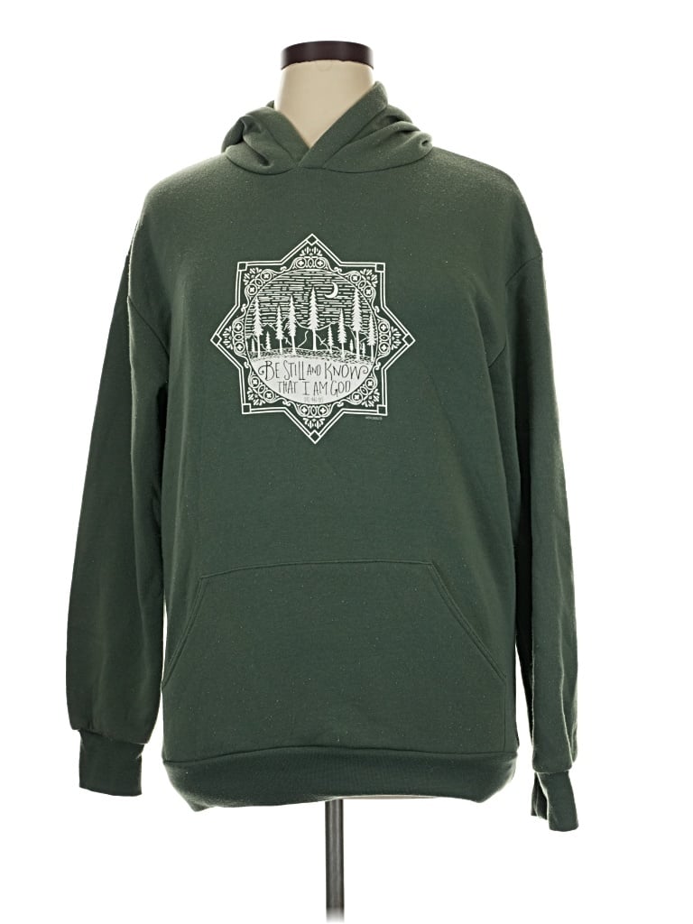 Pre-owned Originality Zip Up Hoodie In Green