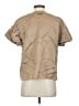 Peserico Metallic Tan Short Sleeve Blouse Size EU (IT) 40 / US 4 - photo 2