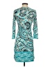 Ali Ro Paisley Teal Casual Dress Size 0 - photo 2