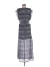 MICHAEL Michael Kors 100% Polyester Gray Blue Casual Dress Size M - photo 2