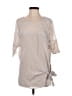 Gold Hawk Tan Short Sleeve Blouse Size S - photo 1
