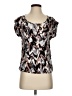 XXI 100% Polypropylene Silver Short Sleeve Blouse Size S - photo 1
