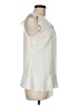 Banana Republic 100% Polyester Solid White Ivory Sleeveless Blouse Size M - photo 4
