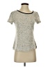 Buttons Tweed Gray Short Sleeve T-Shirt Size S - photo 1