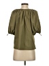 DKNY 100% Nylon Green 3/4 Sleeve Blouse Size S - photo 2