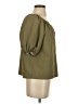 DKNY 100% Nylon Green 3/4 Sleeve Blouse Size S - photo 4