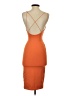 Babaton Solid Orange Cocktail Dress Size XS - photo 2