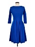 Reborn Solid Blue Casual Dress Size M - photo 2