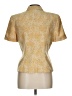 Kasper A.S.L. 100% Polyester Gold Short Sleeve Blouse Size 10 (petite) - photo 2