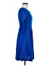Reborn Solid Blue Casual Dress Size M - photo 4