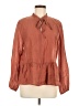 Primark 100% Polyester Brown 3/4 Sleeve Blouse Size 8 - 10 - photo 1