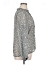 Liz Claiborne 100% Polyester Paisley Silver Long Sleeve Blouse Size XL - photo 4