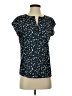 Ivanka Trump 100% Polyester Stars Blue Short Sleeve Blouse Size P (petite) - photo 1