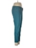Just Black Solid Teal Casual Pants Size 32 waist (petite) - photo 4