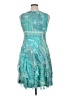Robbie Bee 100% Polyester Paisley Teal Cocktail Dress Size 10 - photo 2