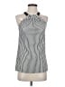 W by Worth Silver Sleeveless Blouse Size 2 - 4 - photo 1