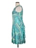 Robbie Bee 100% Polyester Paisley Teal Cocktail Dress Size 10 - photo 5