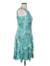 Robbie Bee 100% Polyester Paisley Teal Cocktail Dress Size 10 - photo 4
