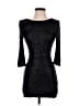 TOBI 100% Polyamide Metallic Black Cocktail Dress Size S - photo 1