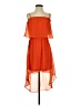 Bebe 100% Polyester Orange Casual Dress Size S - photo 1