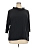 Lands' End Black Blue 3/4 Sleeve T-Shirt Size 2X - photo 1