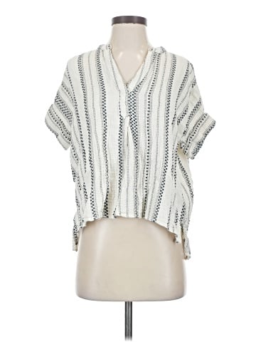 Madewell Lightspun Lakeline Popover Shirt in Jacquard Stripe (view 1)